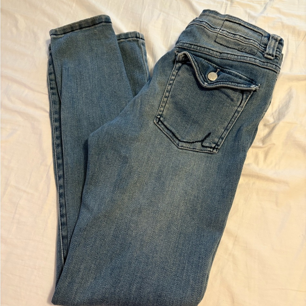 INC International Concepts Low Rise Boot Cut Jeans size 10 EUC
